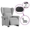 vidaXL Fauteuil inclinable &eacute;lectrique gris nuage tissu