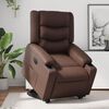 vidaXL Fauteuil inclinable &eacute;lectrique marron similicuir