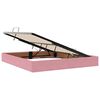 vidaXL Lit de Rangement avec matelas Rose 180 x 200 cm Velours