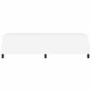 vidaXL Cadre de lit avec matelas Blanc 90 x 190 cm tissu