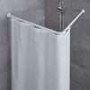 Kleine Wolke Tringle de rideau de douche d'angle 90x90 cm Blanc