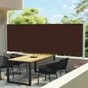 vidaXL Auvent lat&eacute;ral r&eacute;tractable de patio 160x600 cm Marron