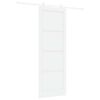 vidaXL Porte coulissante Blanc 83 x 232 cm Bois de pin massif