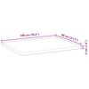 vidaXL Dessus de table rectangulaire 100x80x4 cm bois massif d'acacia