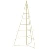 vidaXL Arbre de No&euml;l en m&eacute;tal KUOPIO 140 cm Acier Dor&eacute;