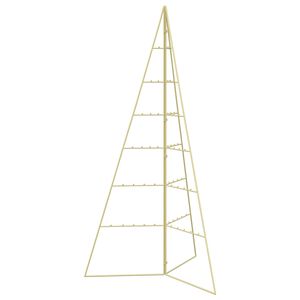 vidaXL Arbre de No&euml;l en m&eacute;tal KUOPIO 140 cm Acier Dor&eacute;