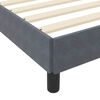 vidaXL Lit &agrave; ressorts avec matelas Gris fonc&eacute; 90 x 210 cm tissu