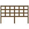 vidaXL Tête de lit Marron miel 156x4x100 cm Bois massif de pin