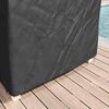vidaXL Housse de Transat Uni Noir 74 x 210 x 40 cm tissu