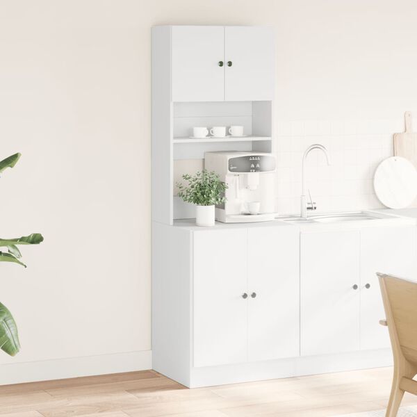 vidaXL Armoire de cuisine blanc 60x50x180 cm bois d'ingénierie