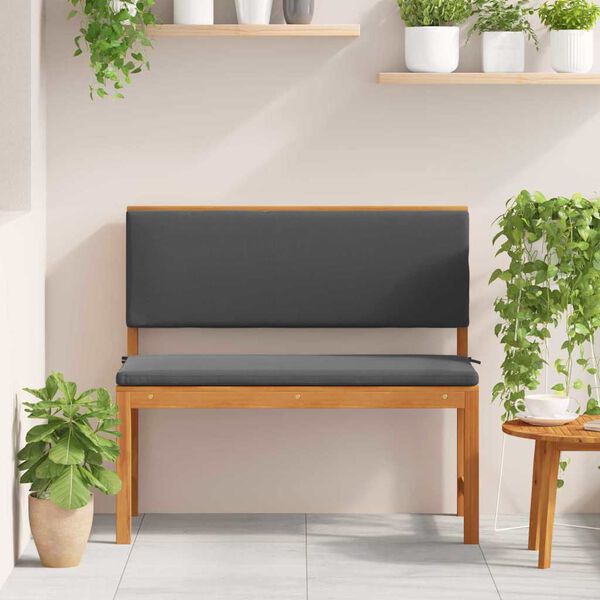 vidaXL Banc de jardin Marron 100 x 50 x 91cm Bois d'acacia massif