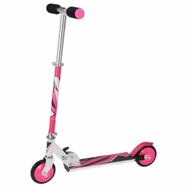 XQ Max Trottinette pliable avec frein &agrave; pied Rose et blanc