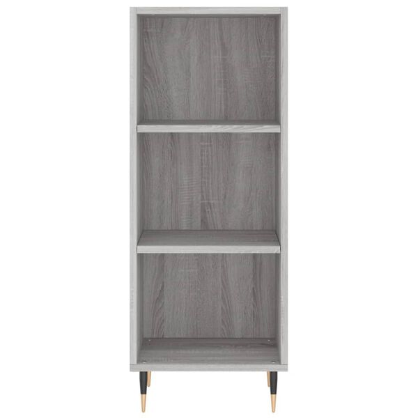 vidaXL Buffet sonoma gris 34,5x32,5x90 cm bois d'ing&eacute;nierie