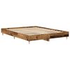 vidaXL Cadre de lit sans matelas vieux bois 140x200 cm bois ing&eacute;nierie