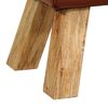 vidaXL Banc de bok de gymnastique marron 110 cm cuir véritable et bois