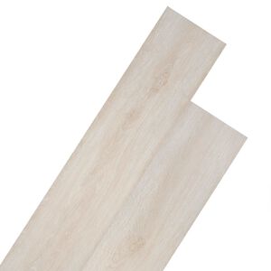 vidaXL Planches de sol en PVC autocollantes Ch&ecirc;ne blanc classique