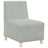 vidaXL Unité de Sofa Modulaire Sans Accoudoirs 2 pcs Gris clair