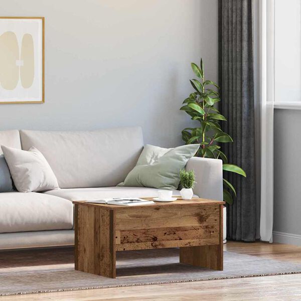 vidaXL Table basse Bois Ancien 102 x 50,5 x 46,5 cm Bois d'ing&eacute;nierie