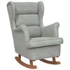 vidaXL Chaise &agrave; bascule Gris clair 92 x 71 x 100 cm Contreplaqu&eacute;