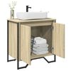 vidaXL Armoire lavabo de salle de bain ch&ecirc;ne sonoma 60x35x60 cm