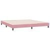 vidaXL Cadre de lit sans matelas rose 180x220 cm velours