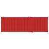 vidaXL Chaise longue avec coussin rouge Bois de pin imprégné