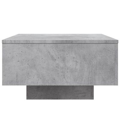 vidaXL Table basse gris béton 55x55x31 cm bois d'ingénierie