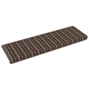 vidaXL Tapis d'escalier auto-adh&eacute;sifs 15 pc 65 x 21 x 4 cm Non-Slip