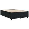 vidaXL Cadre de lit sans matelas noir 140x190 cm velours