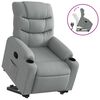 vidaXL Fauteuil inclinable Gris clair Tissu