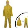 vidaXL Combinaison de pluie 2 pcs imperm&eacute;able r&eacute;sistant &agrave; capuche XL