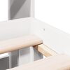 vidaXL Lit biblioth&egrave;que sans matelas blanc 140x190 cm bois pin massif