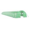 vidaXL Serre avec cadre en acier vert 96 m&sup2; 24x4x2 m