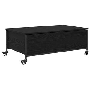 vidaXL Table basse Ch&ecirc;ne noir 91 x 55 x 32 cm Bois d'ing&eacute;nierie