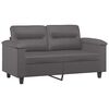 vidaXL Canap&eacute; &agrave; 2 places Gris 120 cm Similicuir
