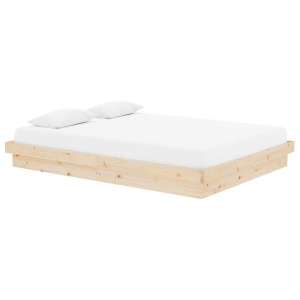 vidaXL Cadre de lit sans matelas bois massif