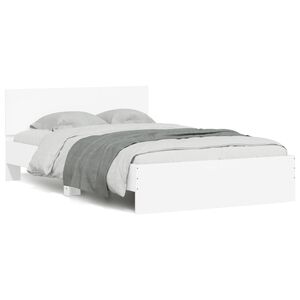 vidaXL Cadre de lit sans matelas blanc 120x200 cm