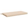vidaXL Coussin de banc SOEST 100 % polyester Cr&egrave;me 80 x 40 x 5 cm