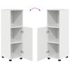 vidaXL Cabinet de salle de bain Blanc brillant 30 x 35 x 95 cm