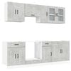 vidaXL Ensemble d'armoires de cuisine 8 pcs Kalmar bois d'ing&eacute;nierie