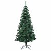 vidaXL Sapin de Noël artificiel pré-éclairé Vert 150 cm PVC et métal