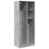 vidaXL Garde-robe gris b&eacute;ton 80x50x200 cm bois d'ing&eacute;nierie