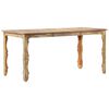 vidaXL Table de salle &agrave; manger 160x80x76cm Bois de r&eacute;cup&eacute;ration massif