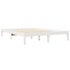 vidaXL Lit biblioth&egrave;que sans matelas blanc 140x190 cm bois pin massif