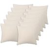 vidaXL Housse de coussin 12 pc HEERLEN Cr&egrave;me 45 x 45 cm Boucl&eacute;