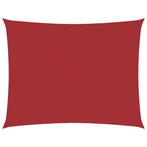 vidaXL Voile de parasol tissu oxford rectangulaire 3x4,5 m rouge