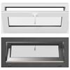 vidaXL Fen&ecirc;tre de sous-sol RISOR 90 x 40 cm PVC et verre Anthracite