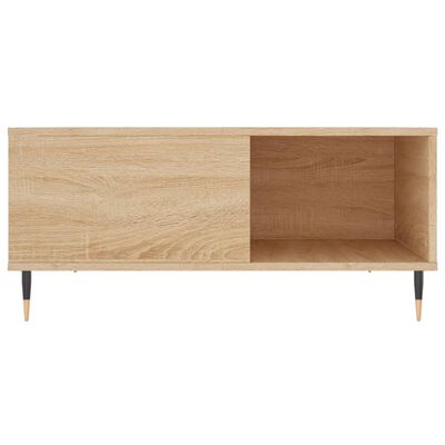 vidaXL Table basse chêne sonoma 80x80x36,5 cm bois d'ingénierie