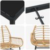 vidaXL Ensemble de salle à manger pour jardin 3 pcs Marron polyrotin