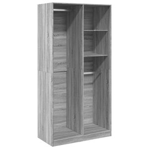 vidaXL Garde-robe sonoma gris 100x50x200 cm bois d'ing&eacute;nierie